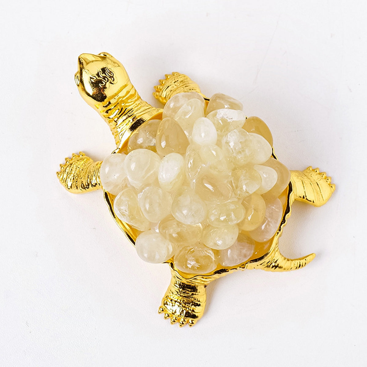 DIY Turtle Ornament Crystal Carvings 4.53"