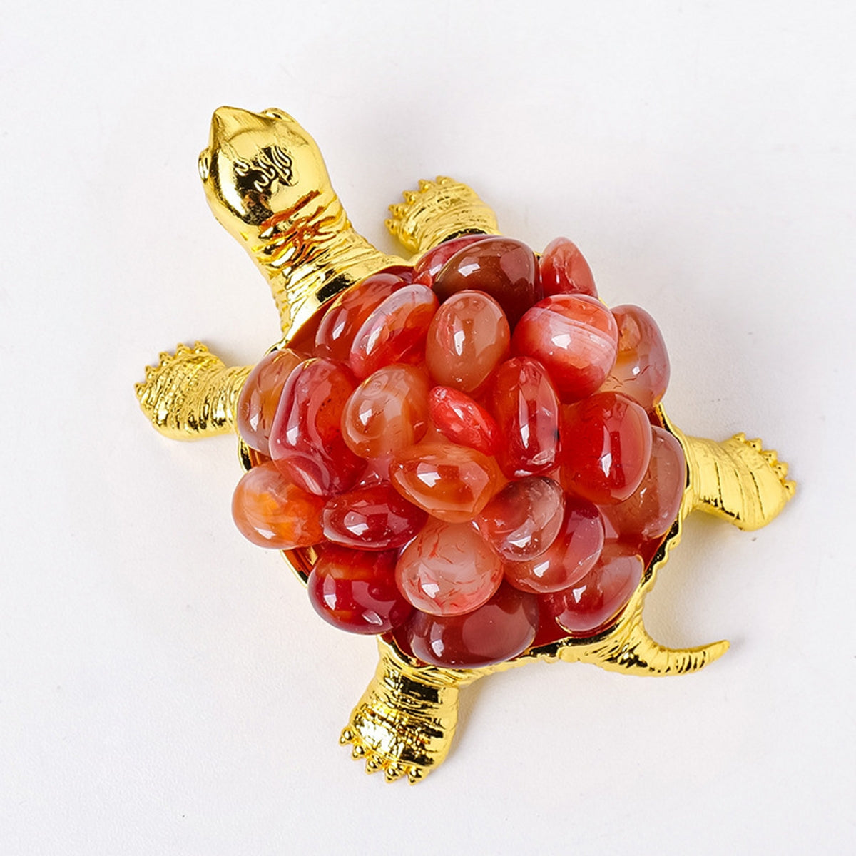 DIY Turtle Ornament Crystal Carvings 4.53"