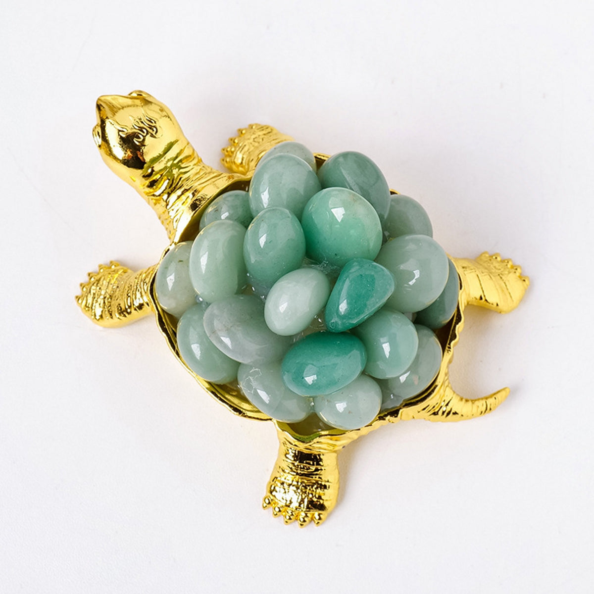 DIY Turtle Ornament Crystal Carvings 4.53"