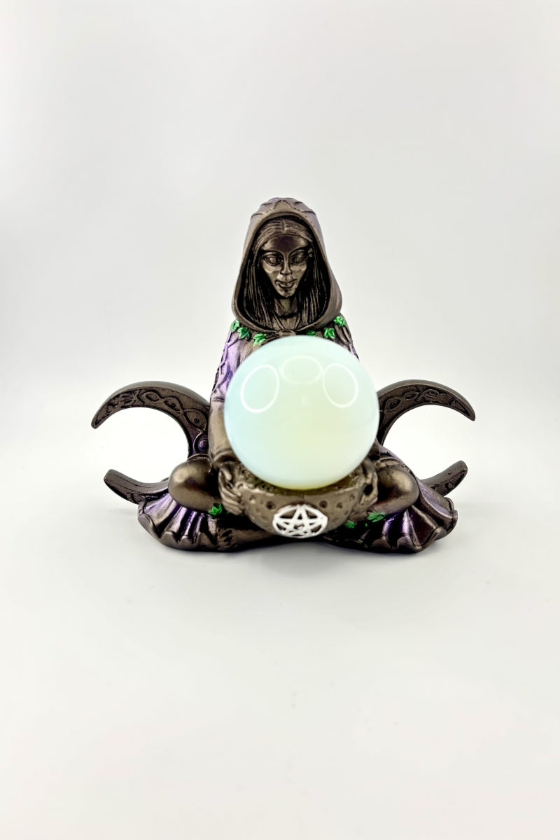 Double Moon Goddess Sphere Holders Ball Bases 5.12”