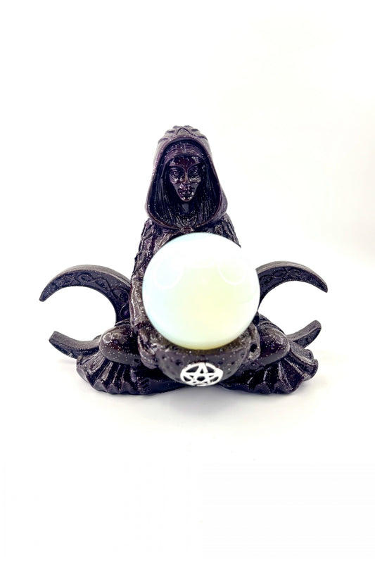 Double Moon Goddess Sphere Holders Ball Bases 5.12”