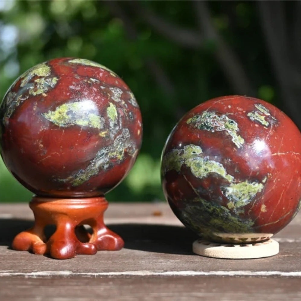 Dragon Blood Sphere Crystal Balls 1.97"