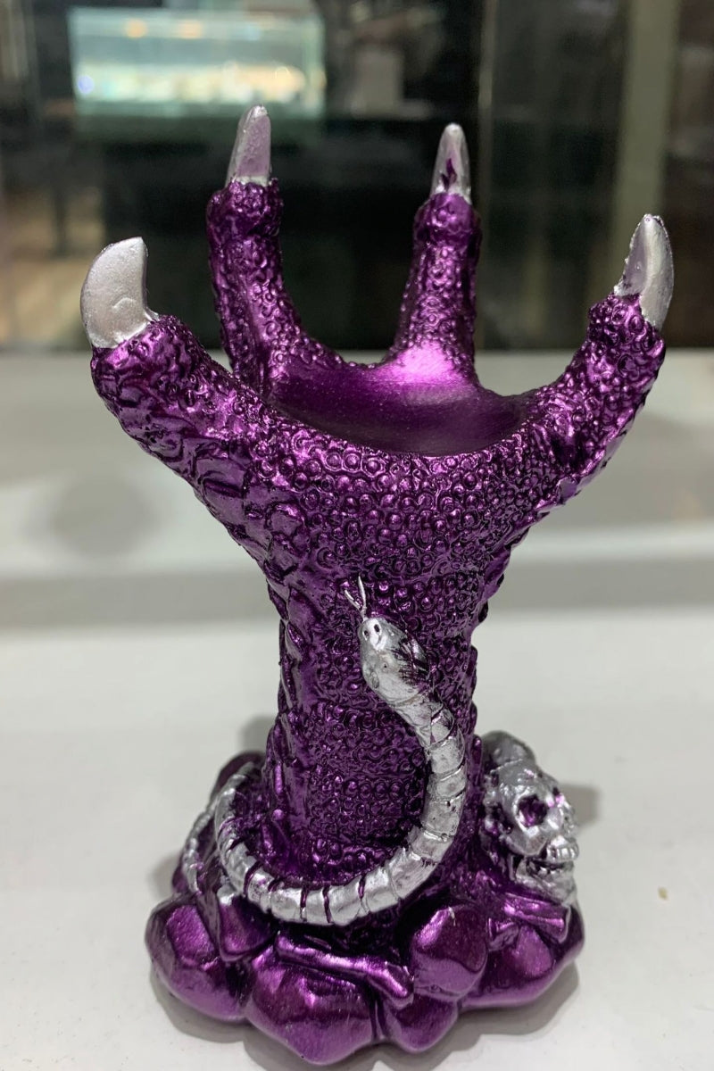 Dragon Claw Snake Skull Sphere Holders Resin Ball Bases 4.17"