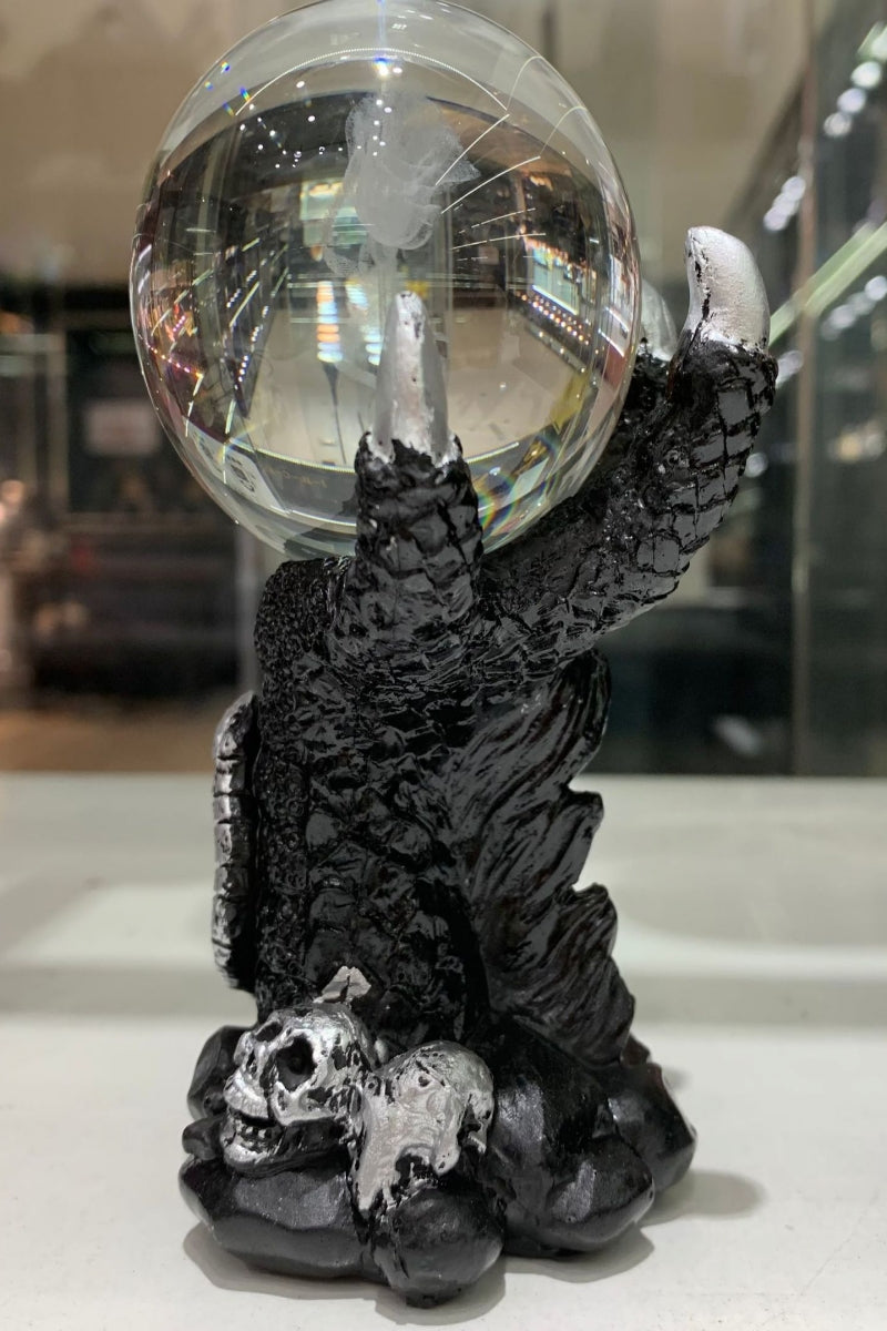 Dragon Claw Snake Skull Sphere Holders Resin Ball Bases 4.17"