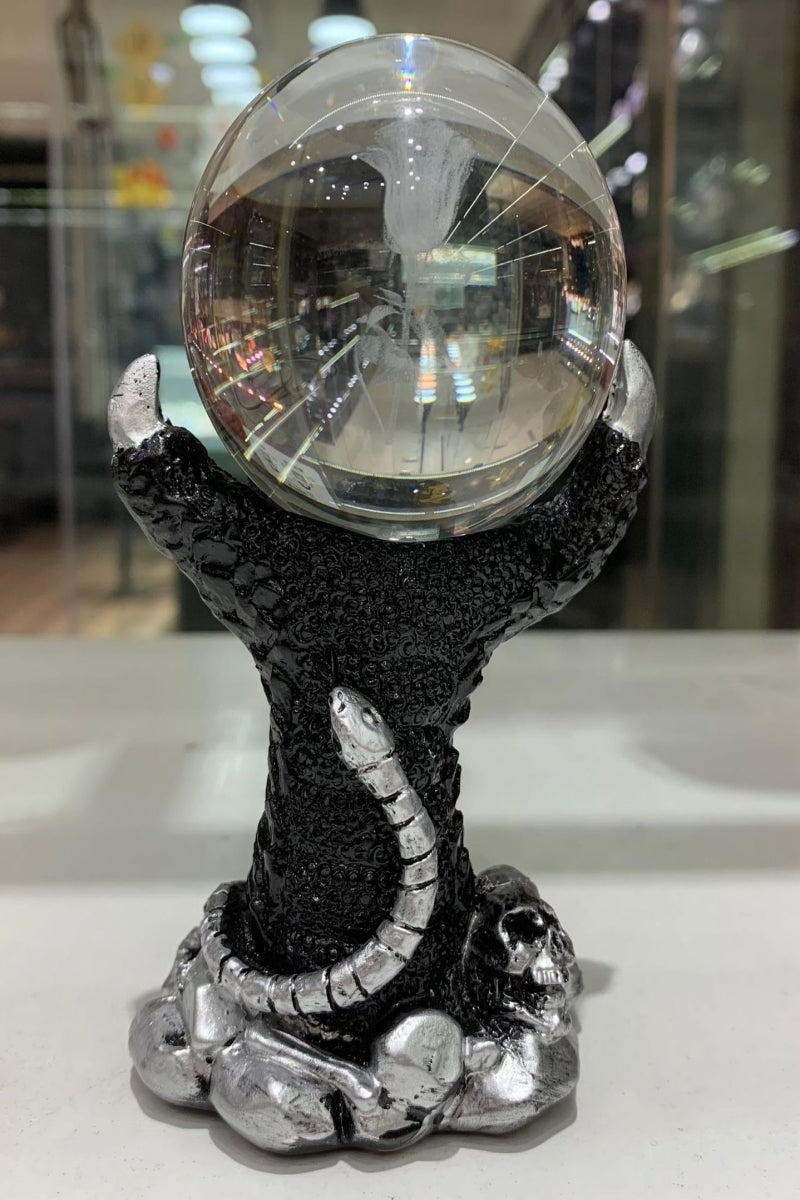 Dragon Claw Snake Skull Sphere Holders Resin Ball Bases 4.17"