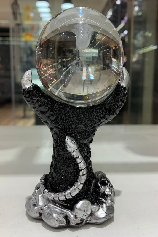 Dragon Claw Snake Skull Sphere Holders Resin Ball Bases 4.17"