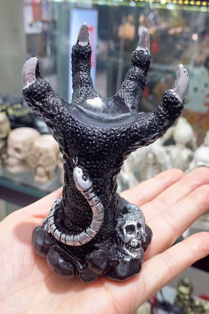 Dragon Claw Snake Skull Sphere Holders Resin Ball Bases 4.17"