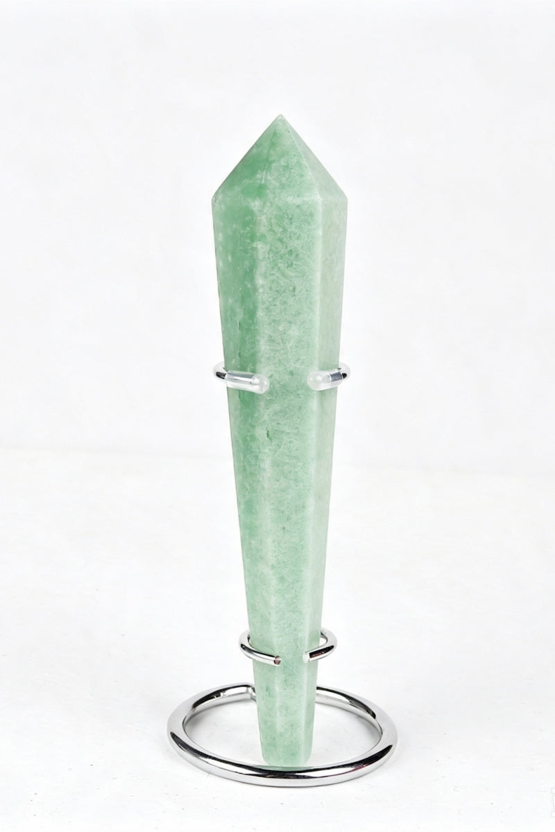 Dream Amethyst Moss Agate Amazonite Wands with Free Holders