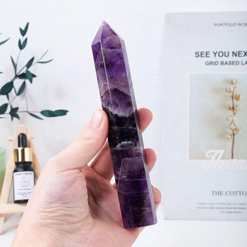 Dream Amethyst Crystal Towers 5.9" Tall