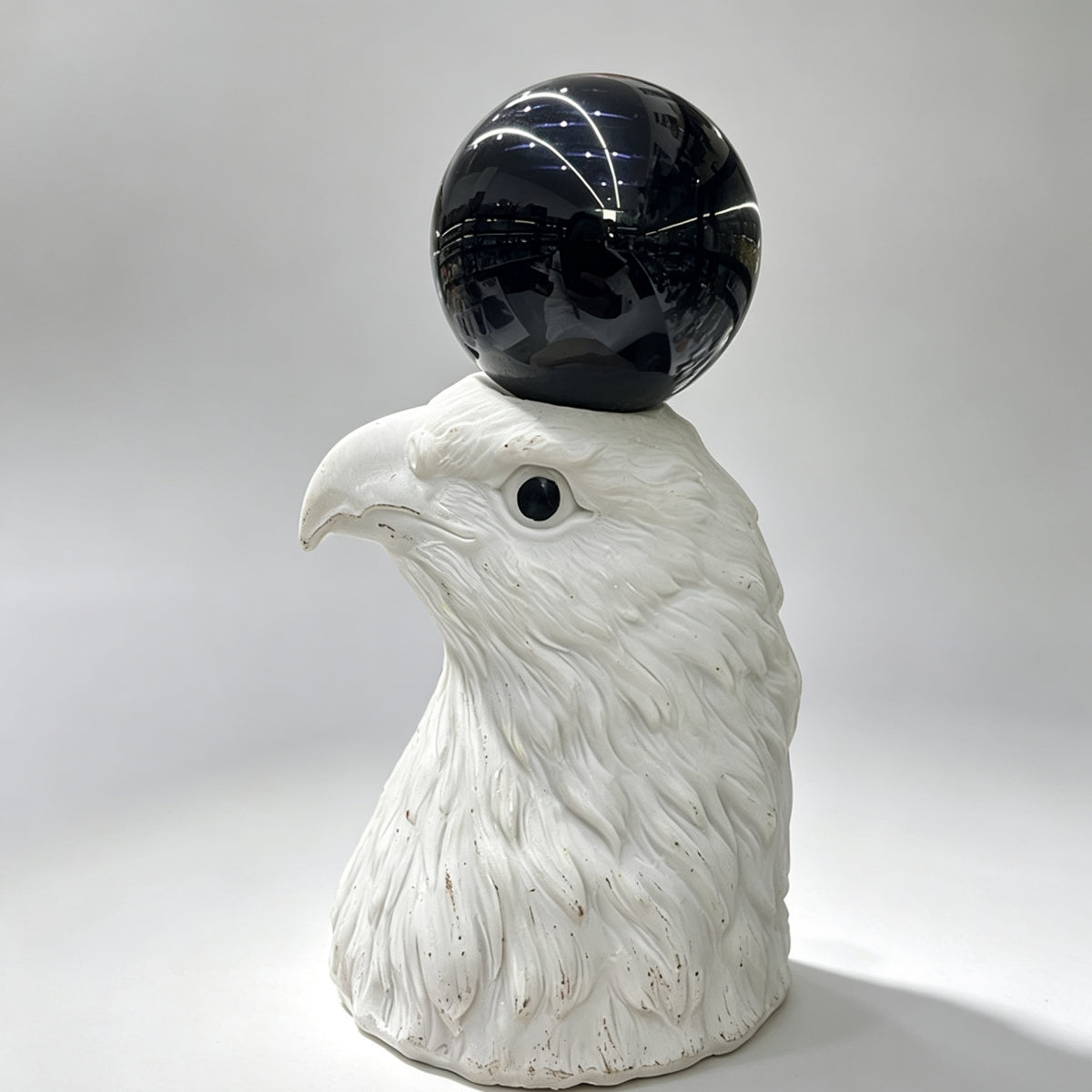 Eagle Head Resin Craft Stand Sphere Holders