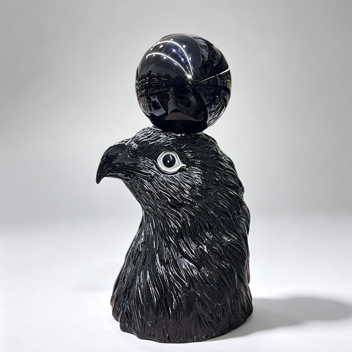 Eagle Head Resin Craft Stand Sphere Holders