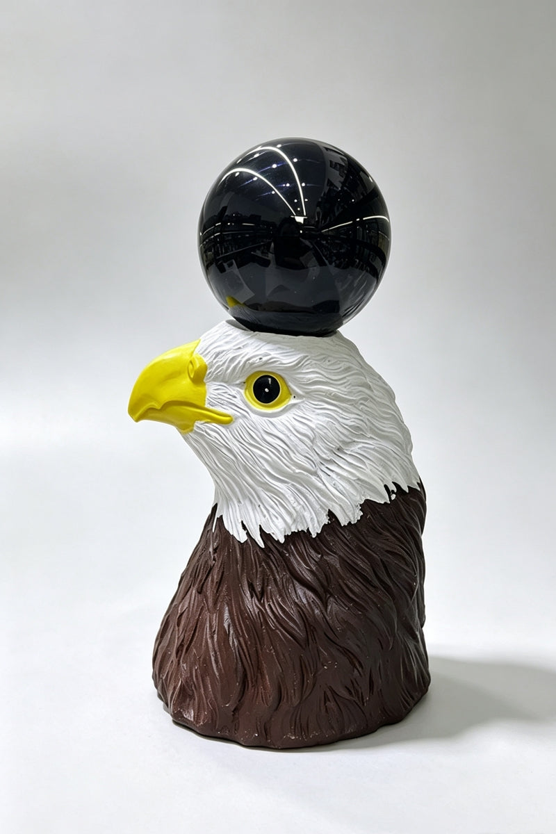 Eagle Head Resin Craft Stand Sphere Holders