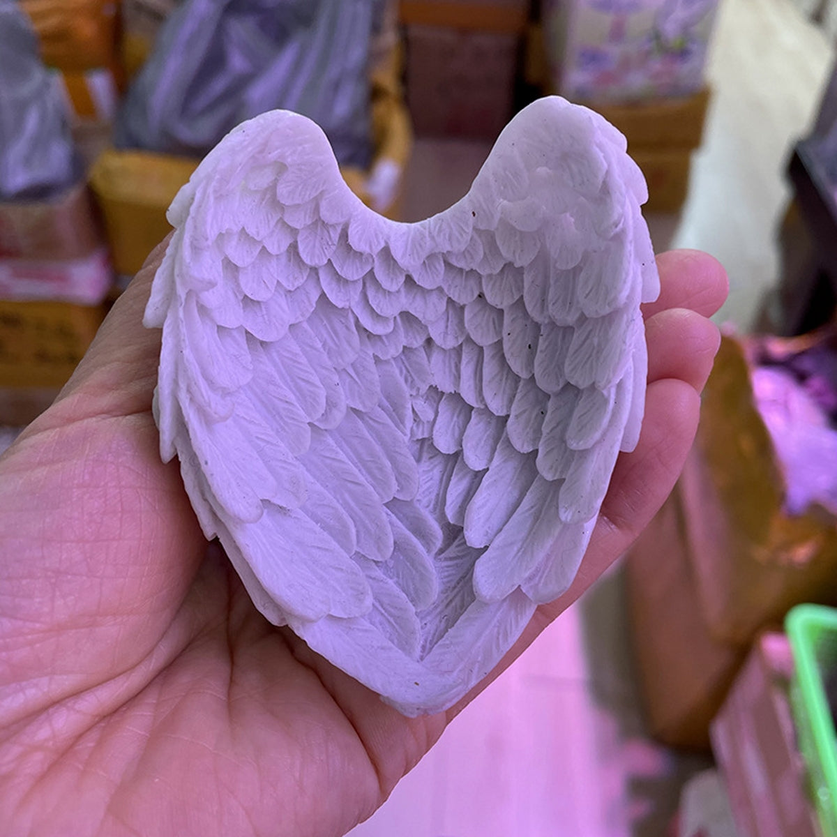 Feathered Wings Resin Stand Sphere Holders
