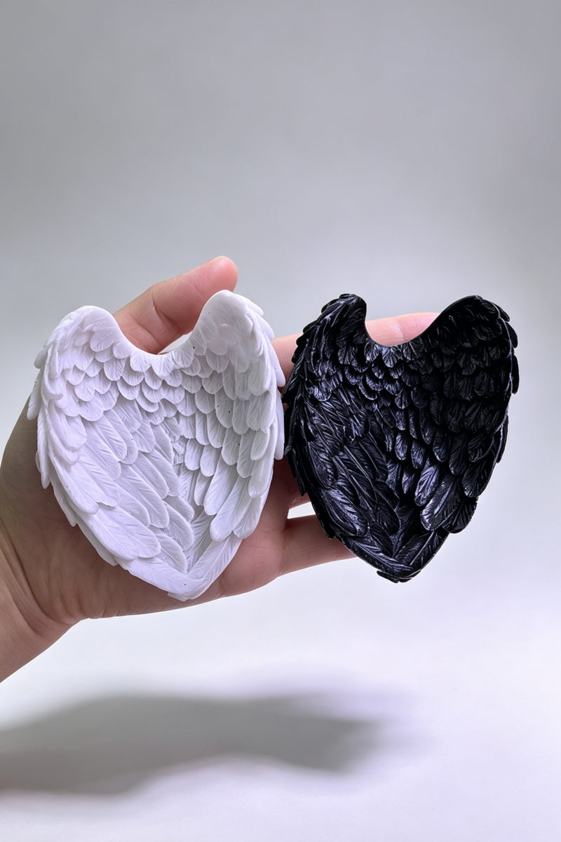 Feathered Wings Resin Stand Sphere Holders