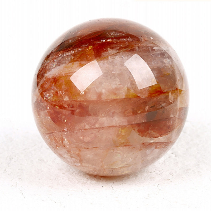 Fire Quartz Red Moss Agate Trolleite Sphere Crystal Balls 1.96"