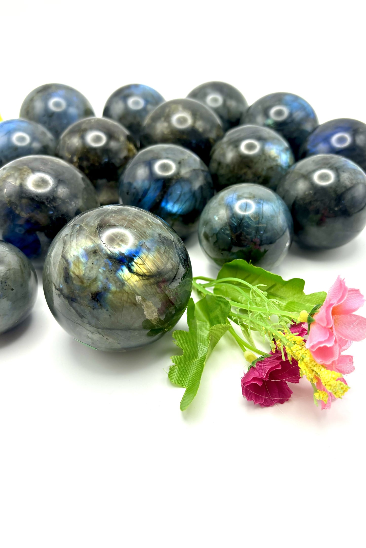 Flashy Labradorite Spheres Medium Size