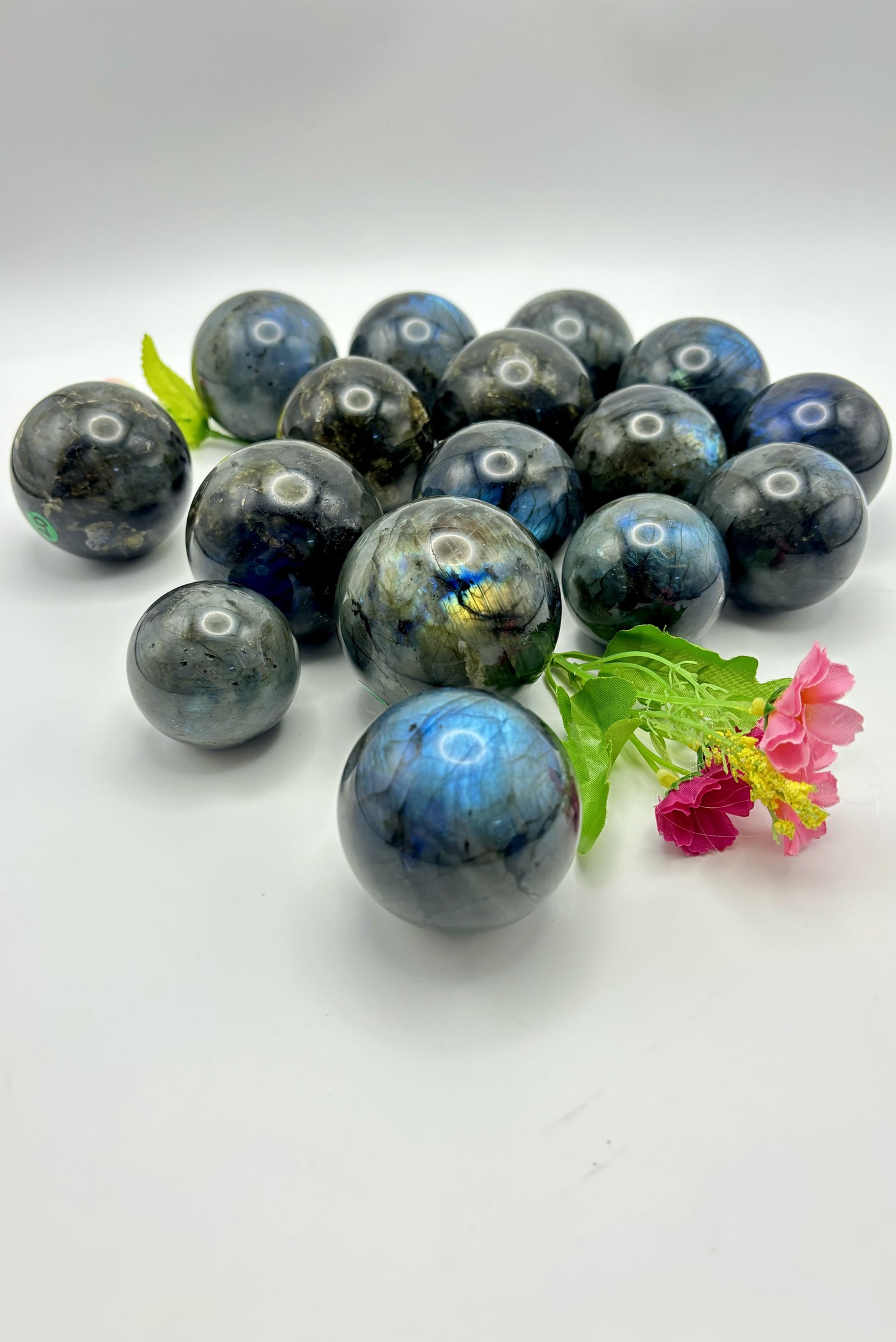 Flashy Labradorite Spheres Medium Size