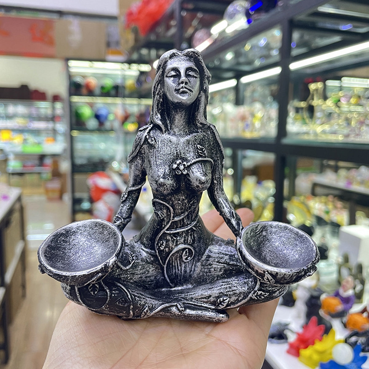 Forest Guardian Goddess Mother Earth Sphere Holders