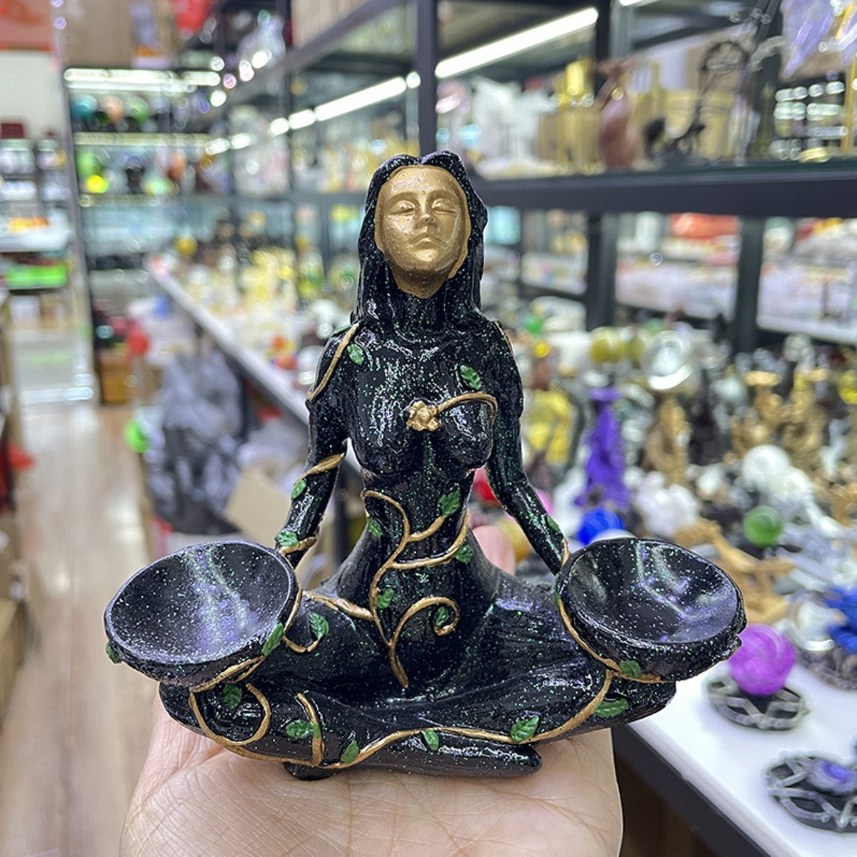 Forest Guardian Goddess Mother Earth Sphere Holders