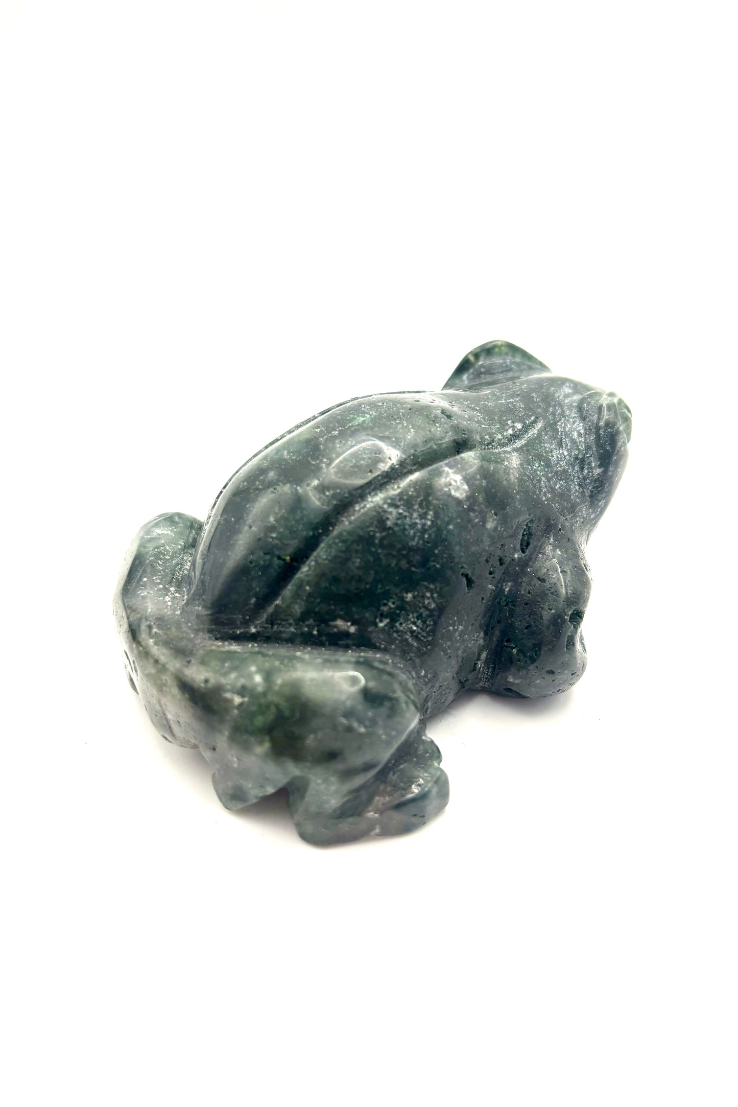 Ocean Jasper Frog Carving One Piece