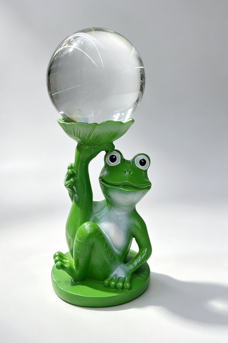 Frog Prince Resin Stand Sphere Holders