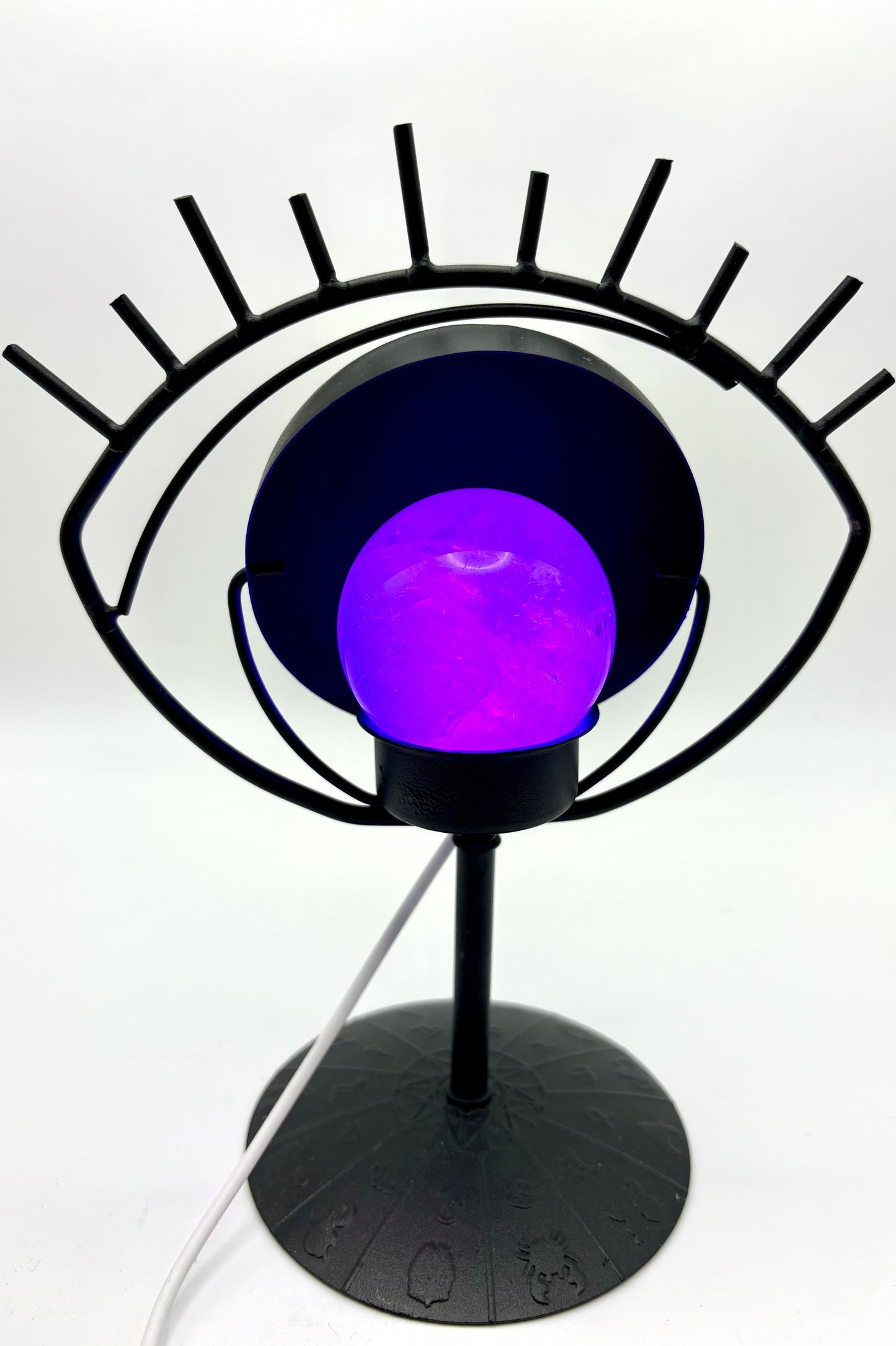 Color Changing Eye Sphere Holders Rotatable Ball Stands