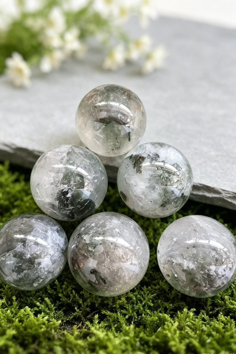 Garden Quartz Sphere Natural Crystal  Balls 2.49"
