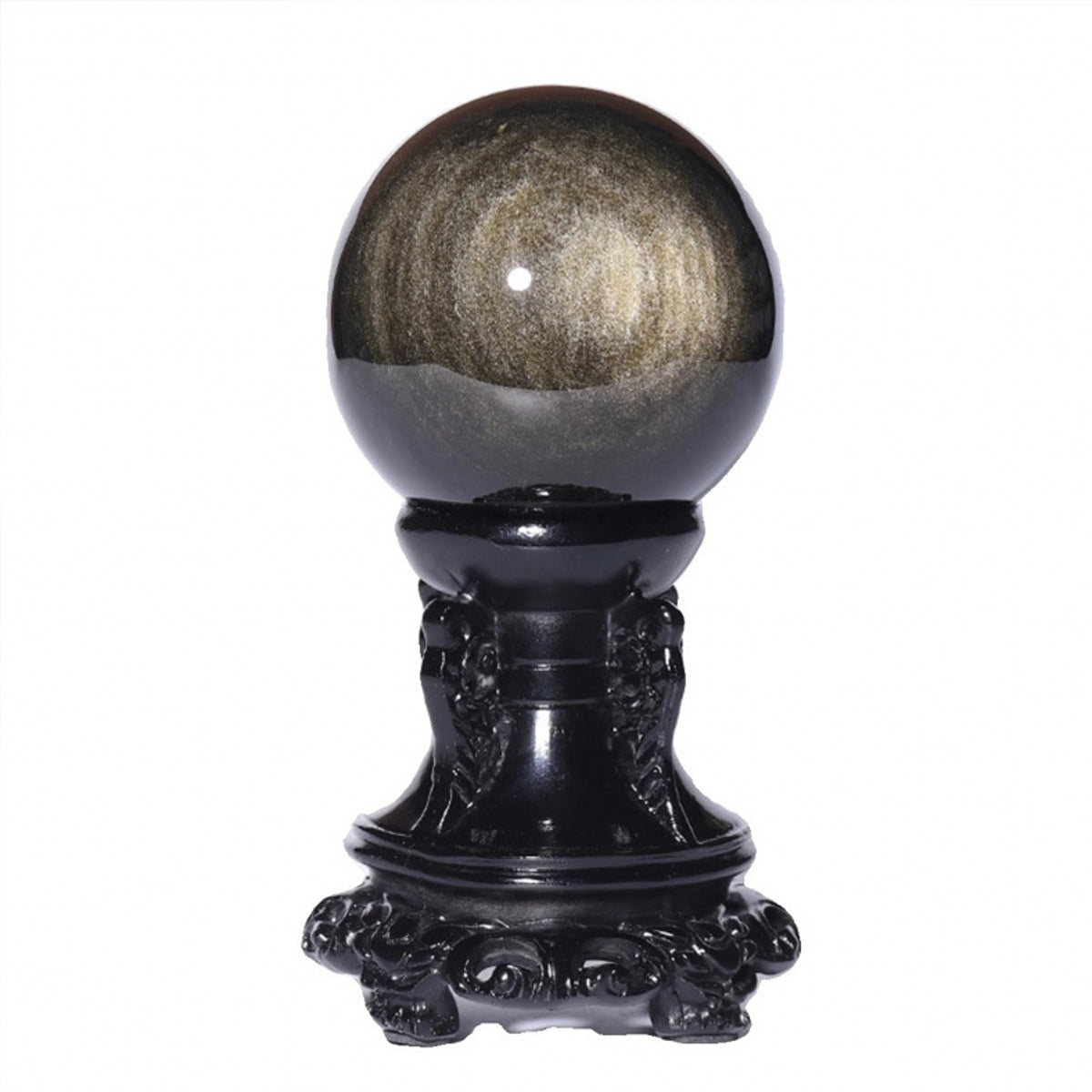 Gold Obsidian Sphere Crystal Balls 2.17"