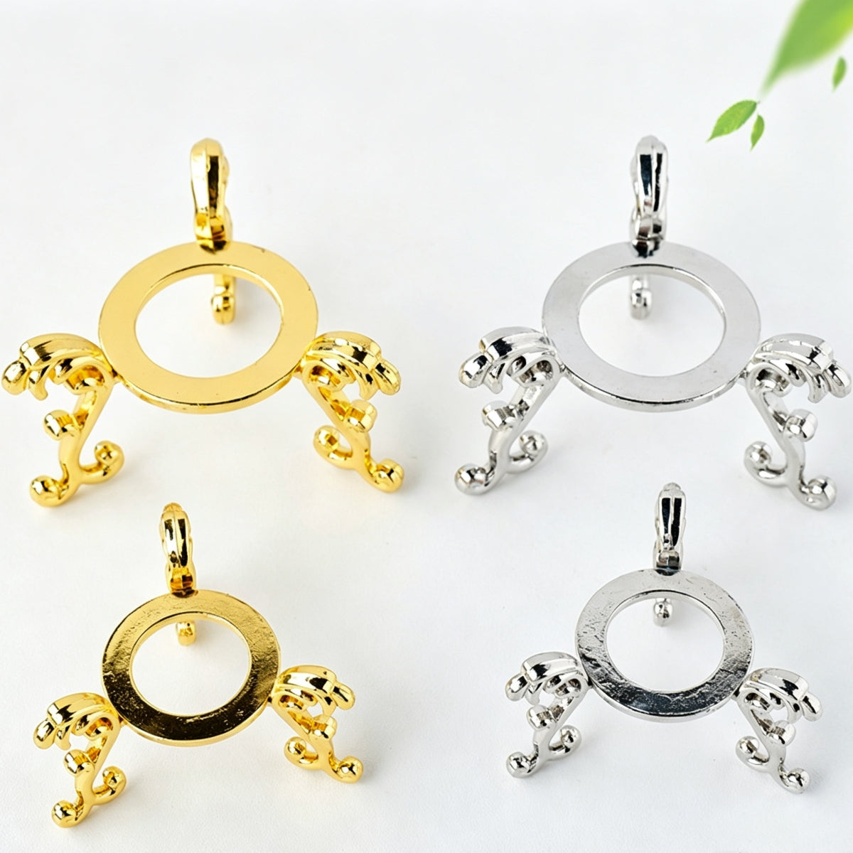 Gold Silver Metal Bracket Sphere Holders