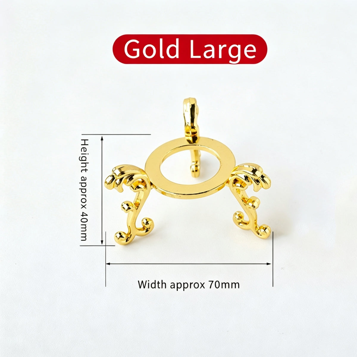 Gold Silver Metal Bracket Sphere Holders