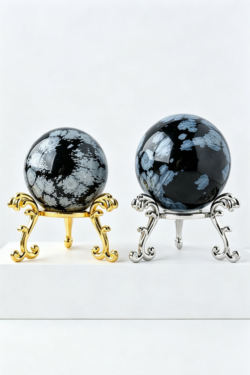Gold Silver Metal Bracket Sphere Holders