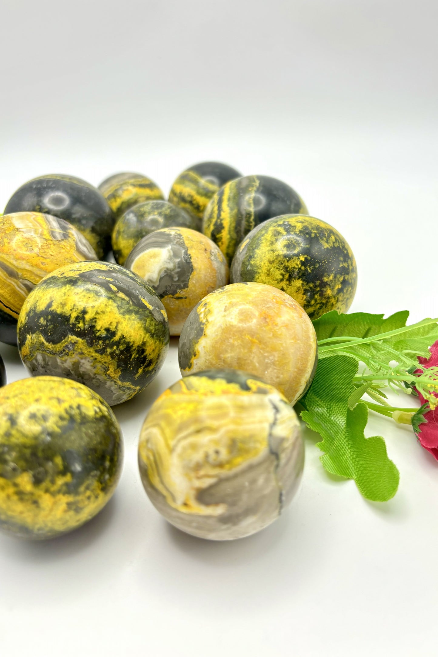 Gorgeous Bumblebee Jasper Spheres 3 Sizes