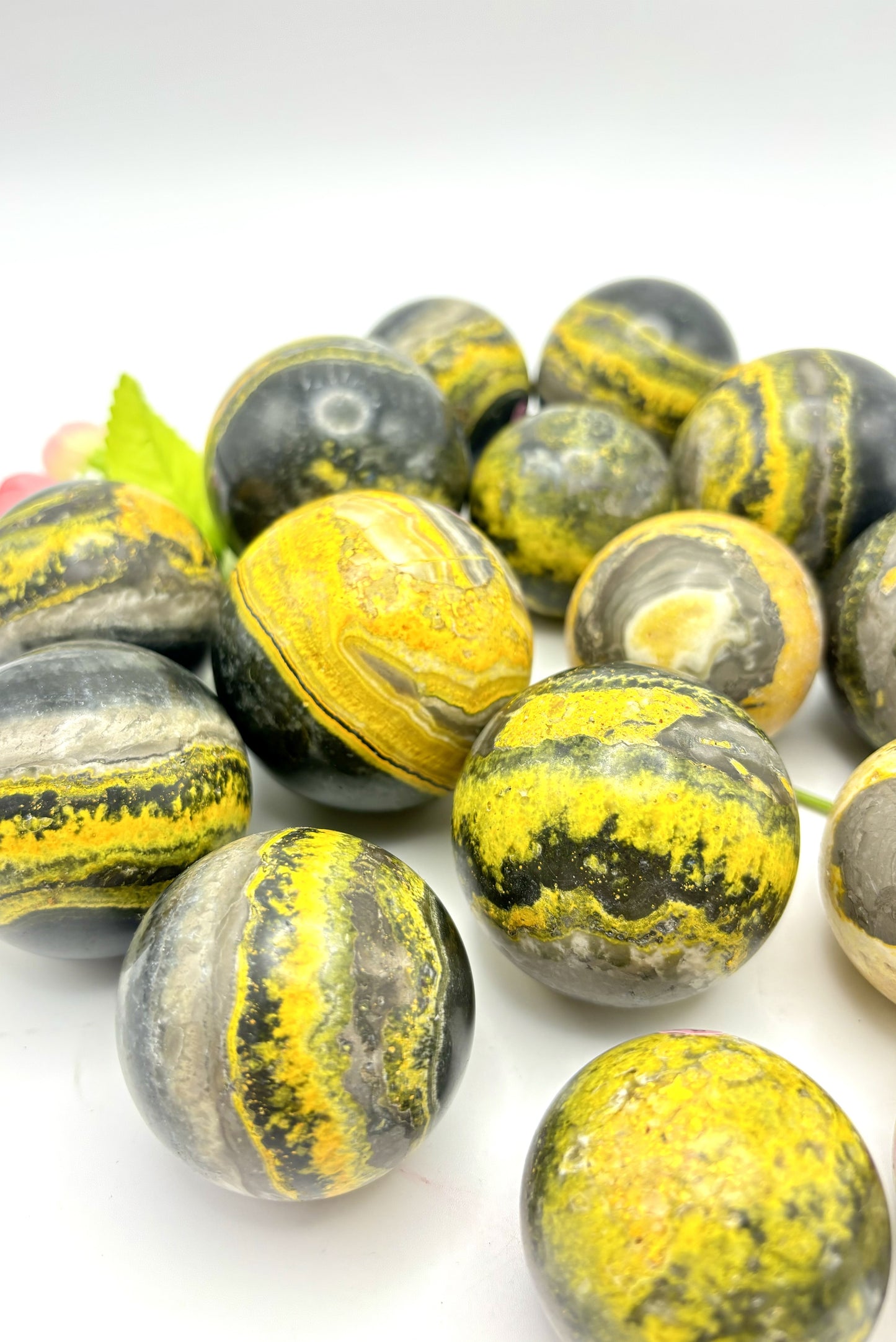 Gorgeous Bumblebee Jasper Spheres 3 Sizes