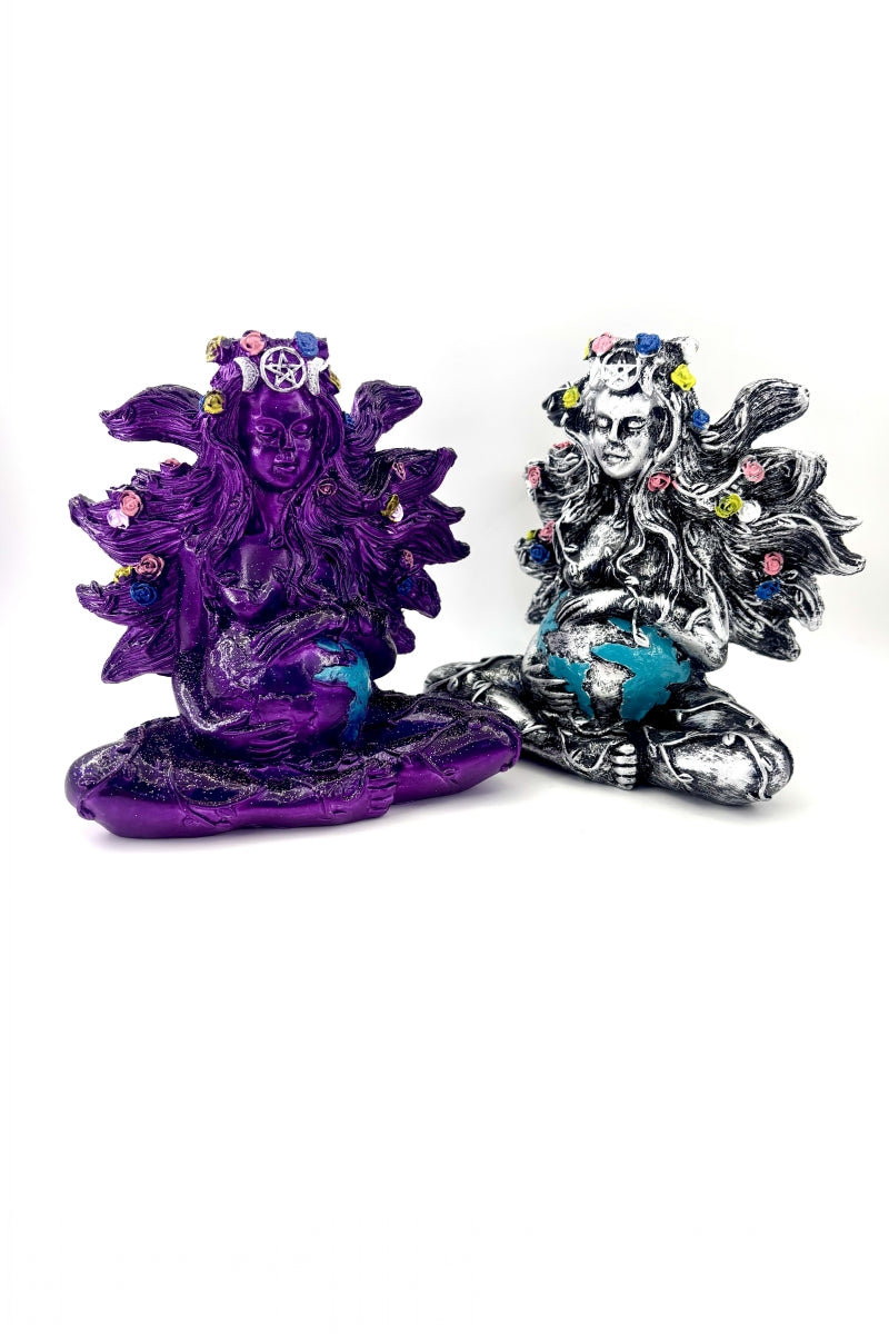 Gorgeous Mother Earth Sphere Holders Ball Bases 5.51”