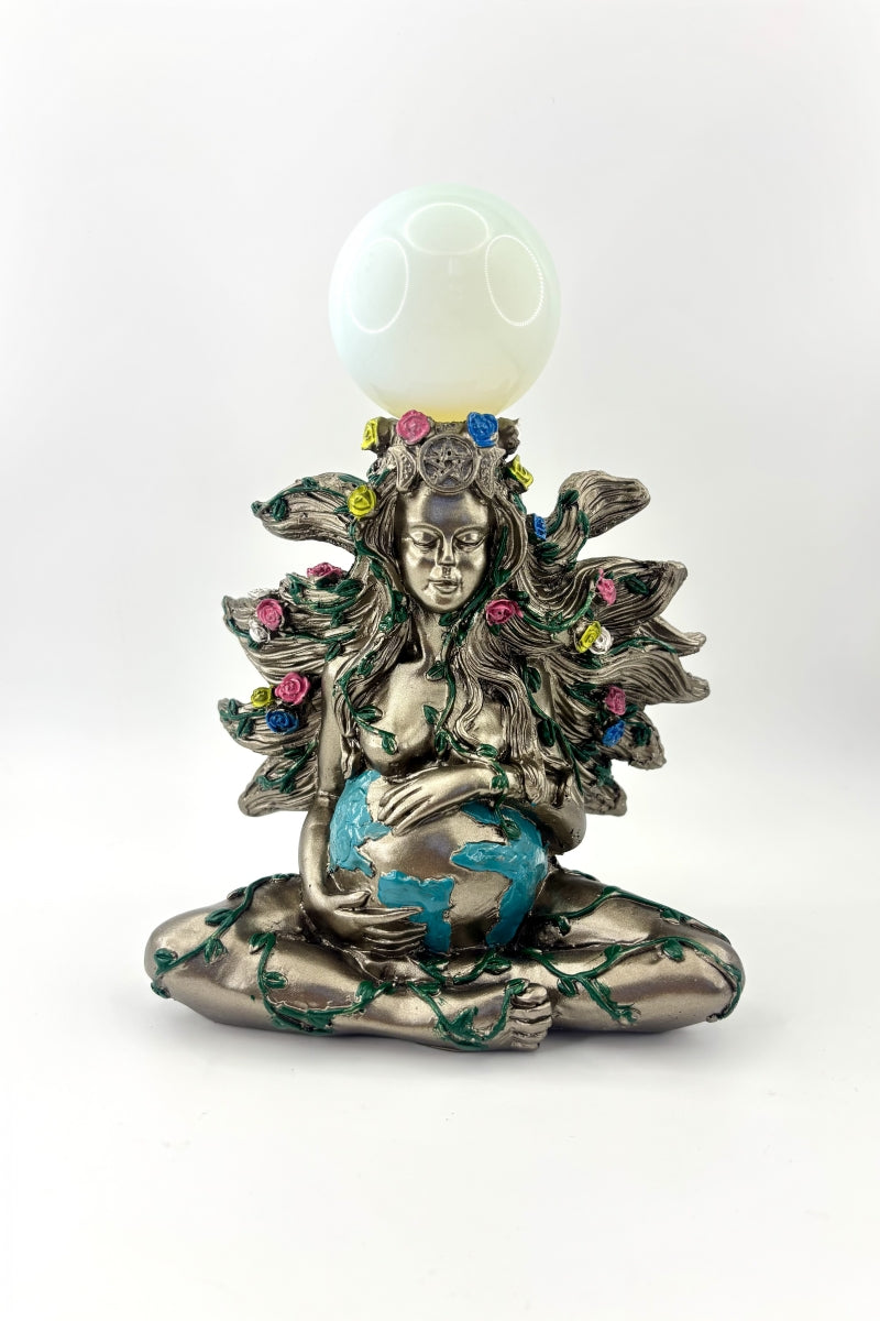 Gorgeous Mother Earth Sphere Holders Ball Bases 5.51”