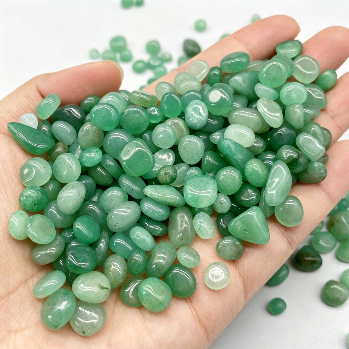Green Aventurine Chips Small Tumbles 100g