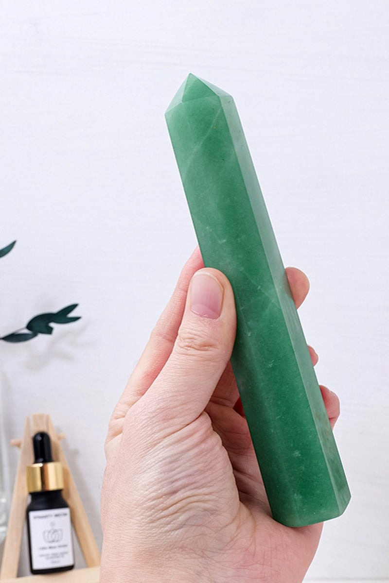 Green Aventurine Crystal Towers 5.9" Tall