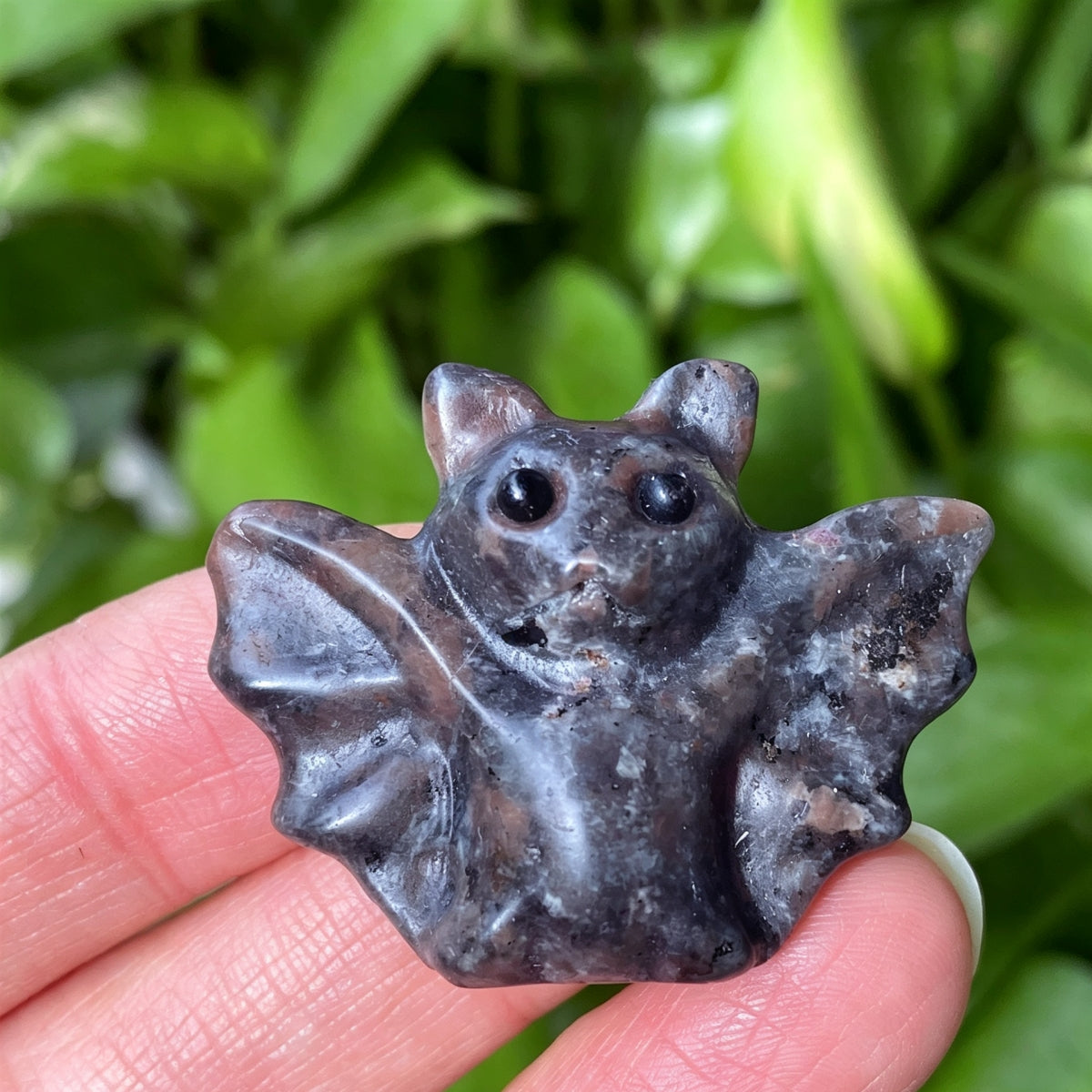 Handmade DIY Bat Halloween Gift Crystal Carvings 1.18"