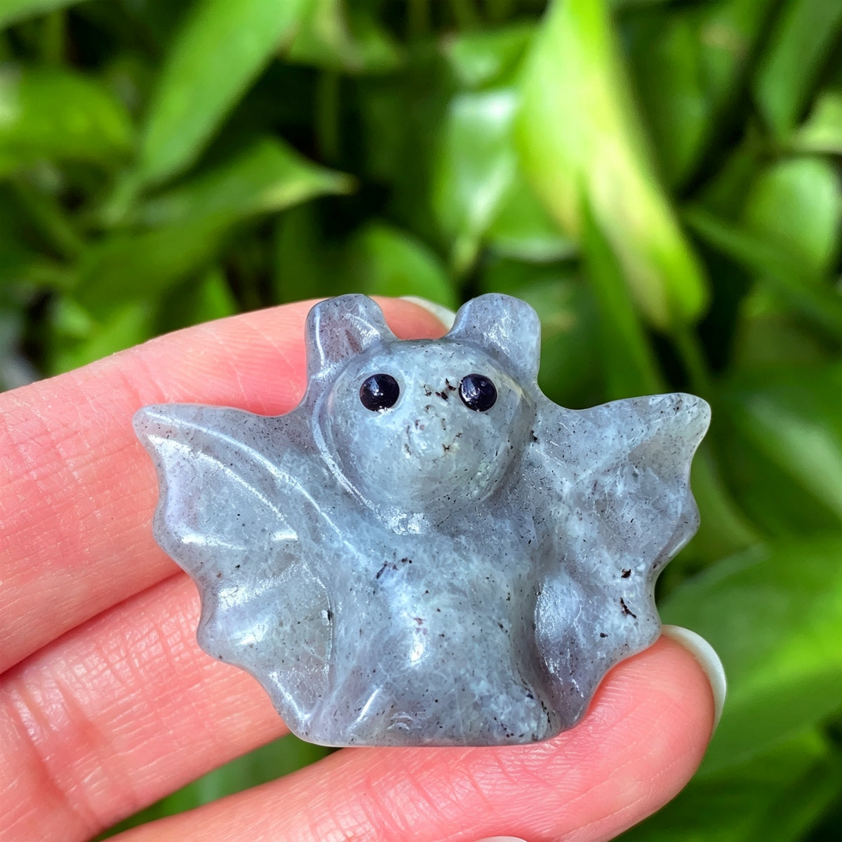 Handmade DIY Bat Halloween Gift Crystal Carvings 1.18"