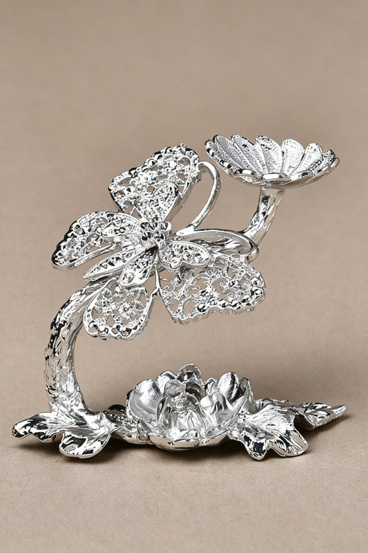 Hollowed-out Butterfly Metal Craft Sphere Holders