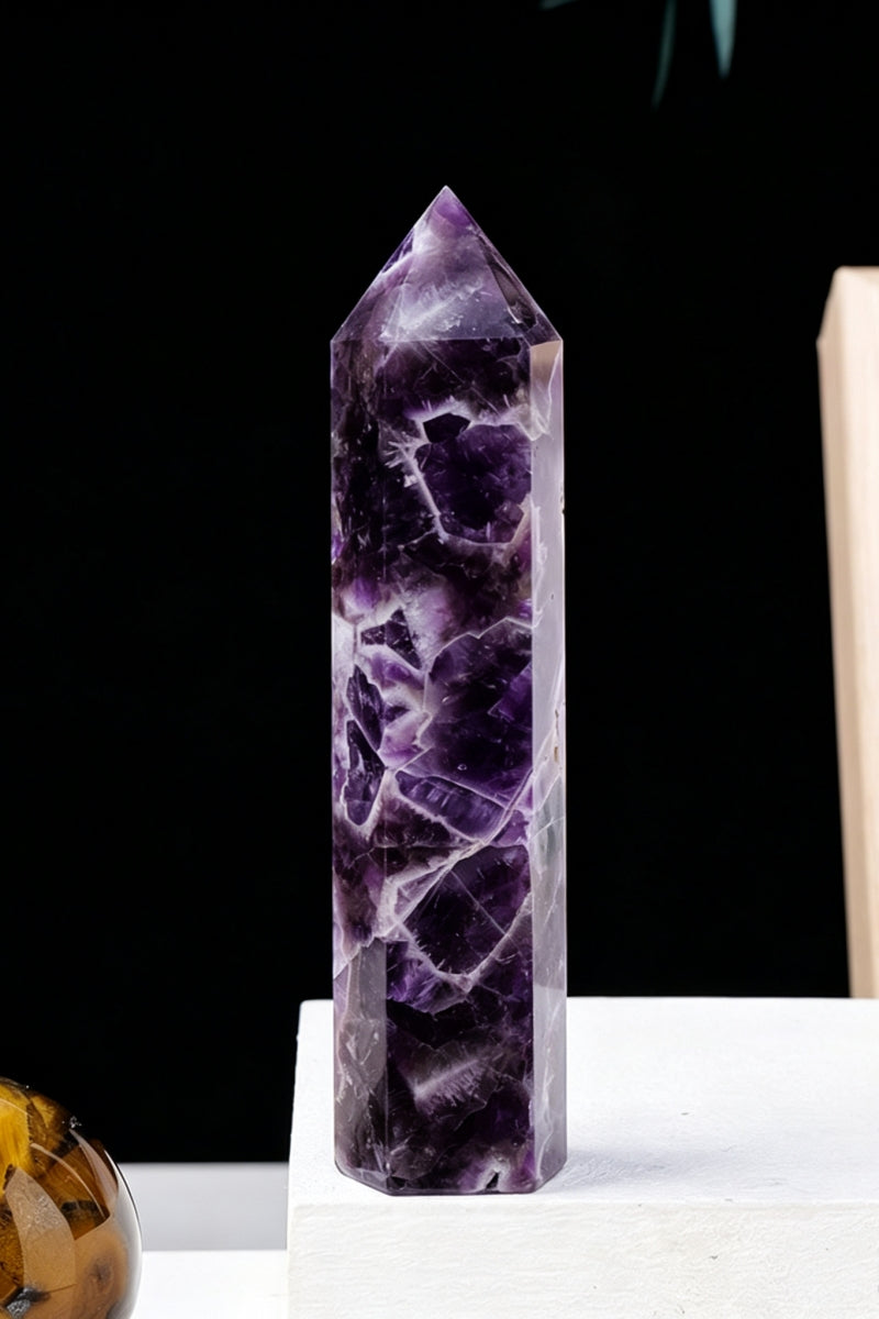 Howlite Red Strawberry Dream Amethyst Towers 1.97" Tall