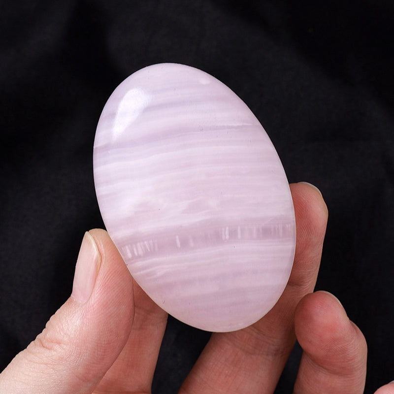 Howlite Yellow Calcite Pink Calcite Palm Stone 200g