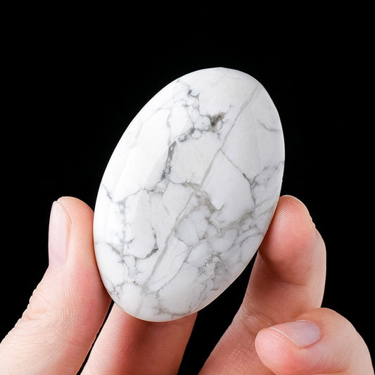 Howlite Yellow Calcite Pink Calcite Palm Stone 200g