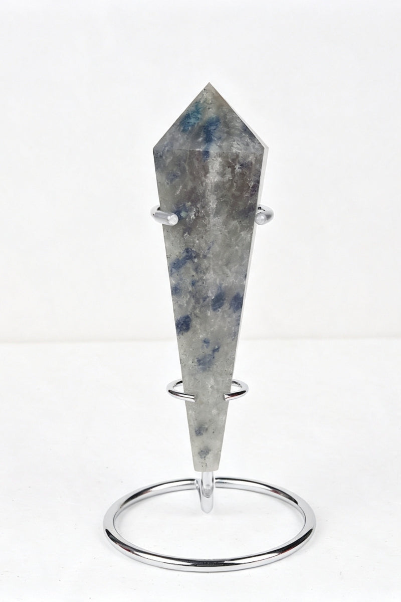 K2 Picture Jasper Pink Flower Agate Wands with Free Holders