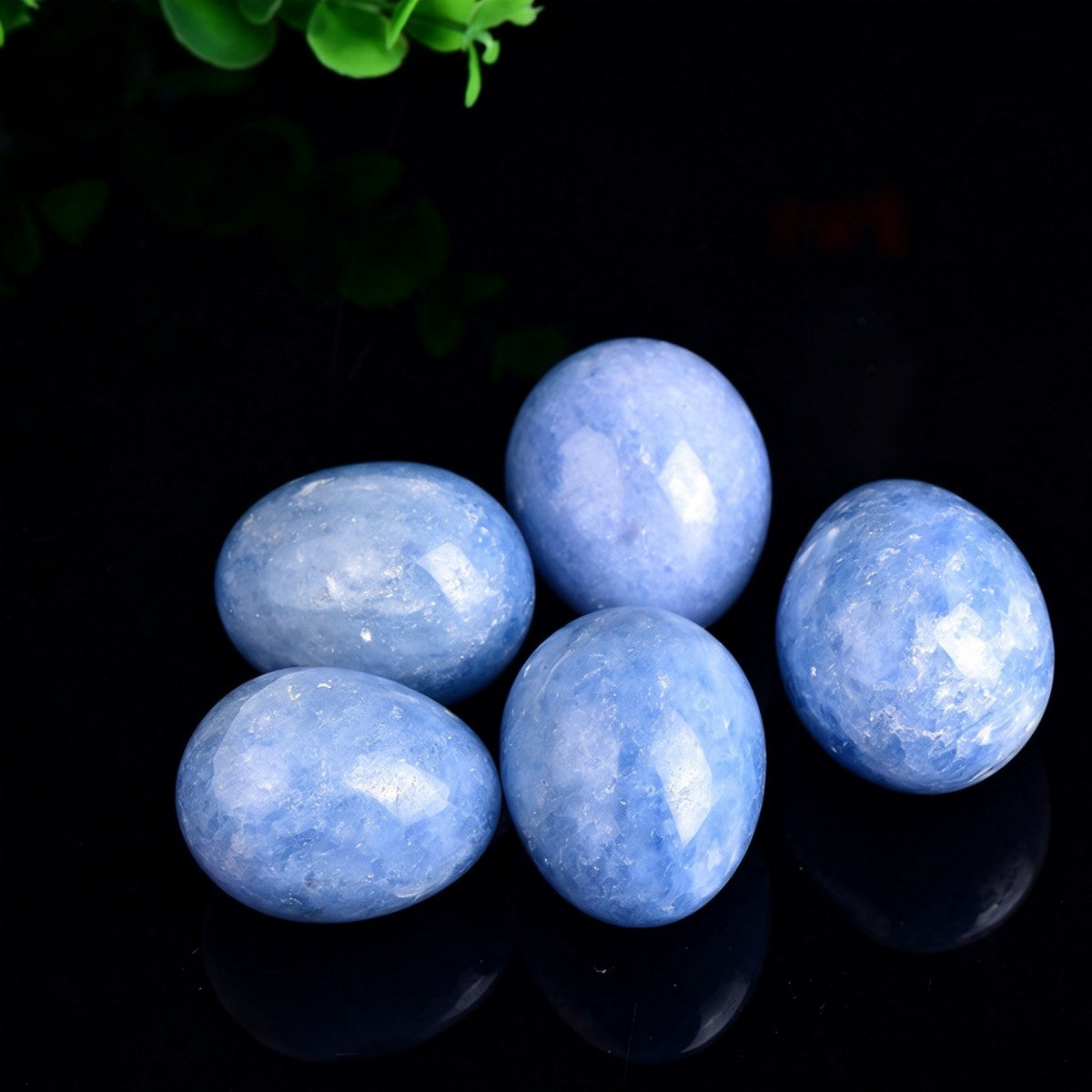Kyanite Egg Palm Stone 1.58"