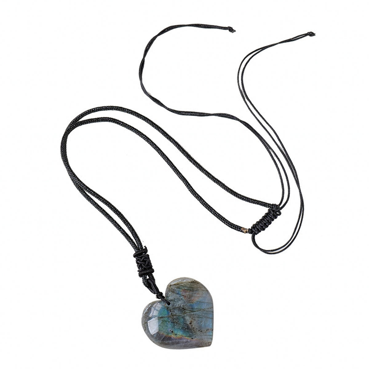 Labradorite Heart Pendant Necklace