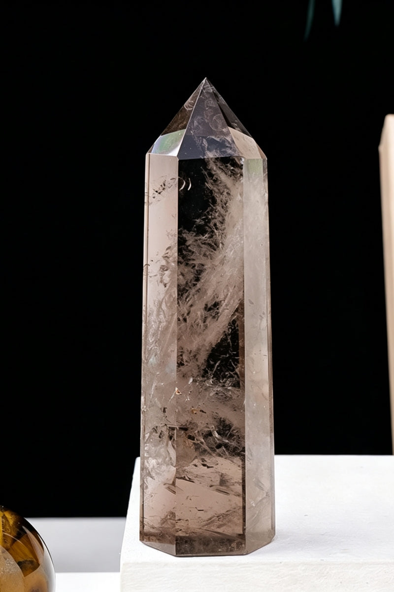 Labradorite Red Obsidian Smokey Quartz Towers 1.97" Tall