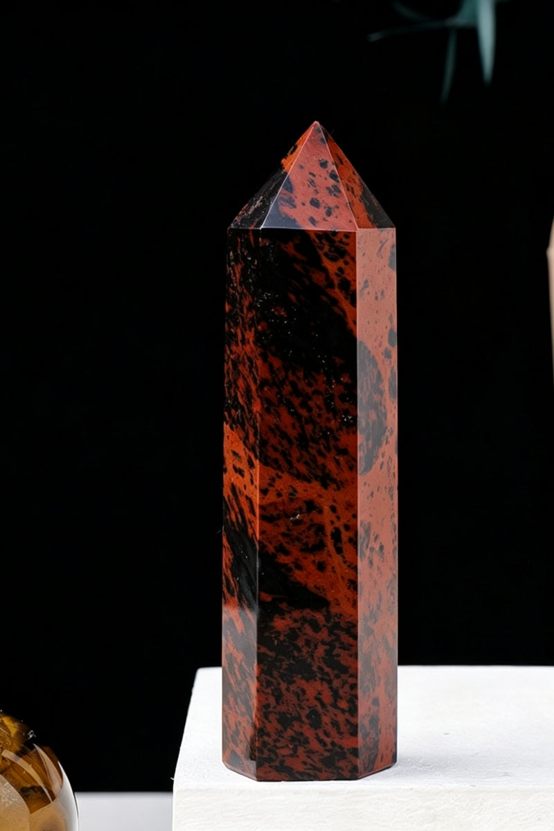 Labradorite Red Obsidian Smokey Quartz Towers 1.97" Tall