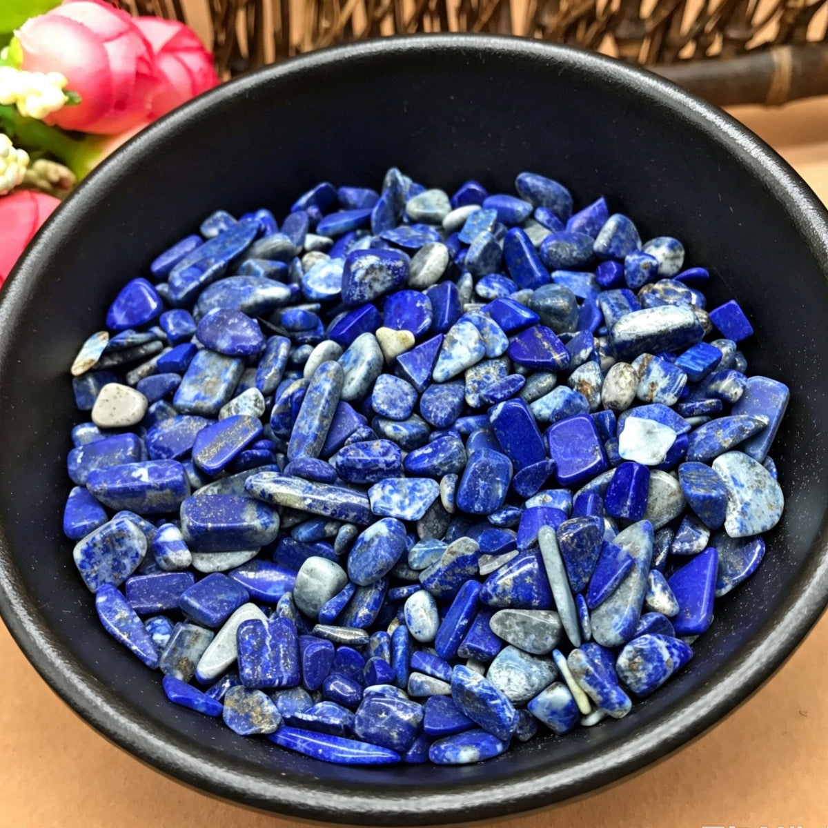 Lapis Chips Small Tumbles 100g