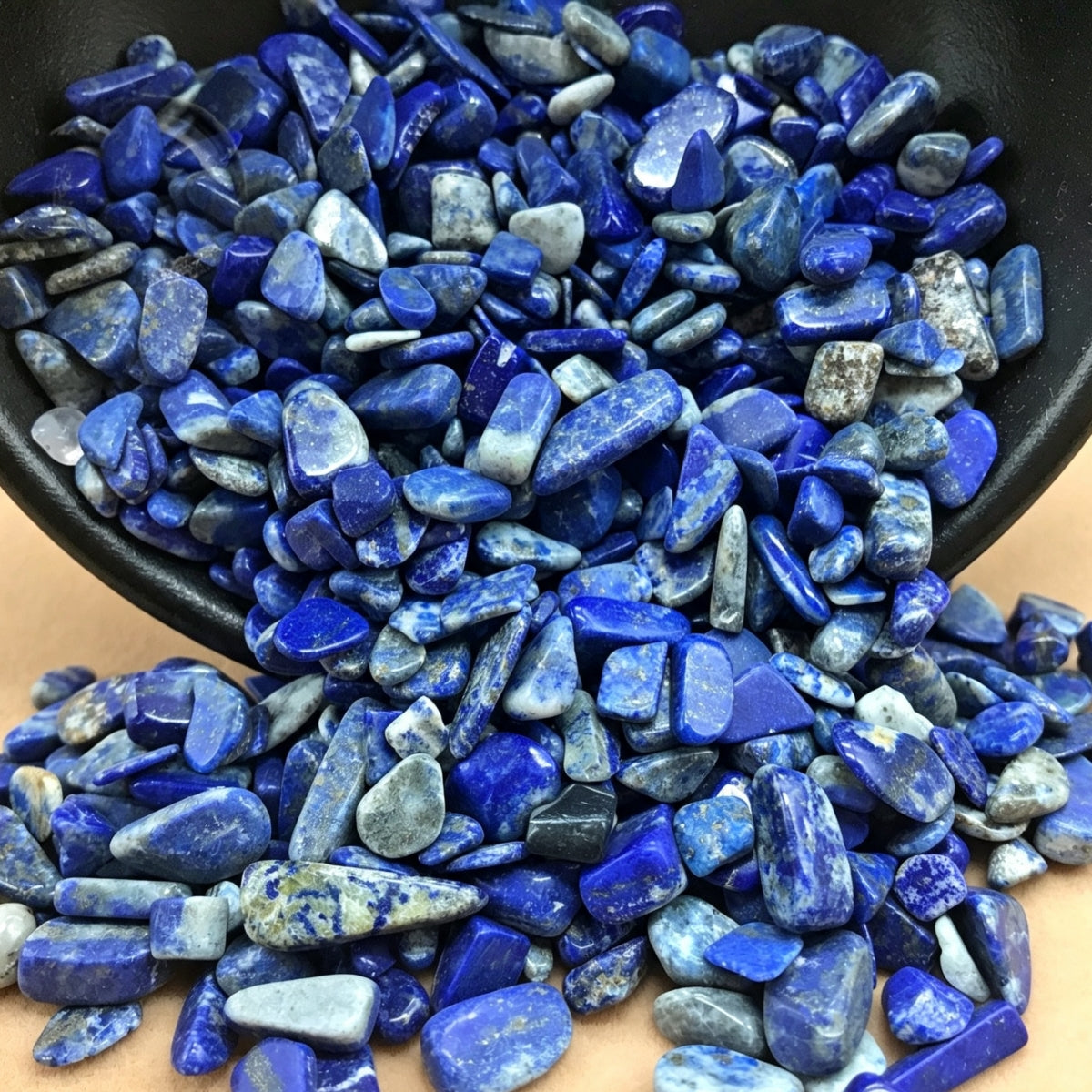 Lapis Chips Small Tumbles 100g